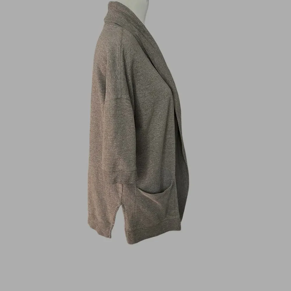 American Eagle Short Sleeve Cardigan XS - S Gray